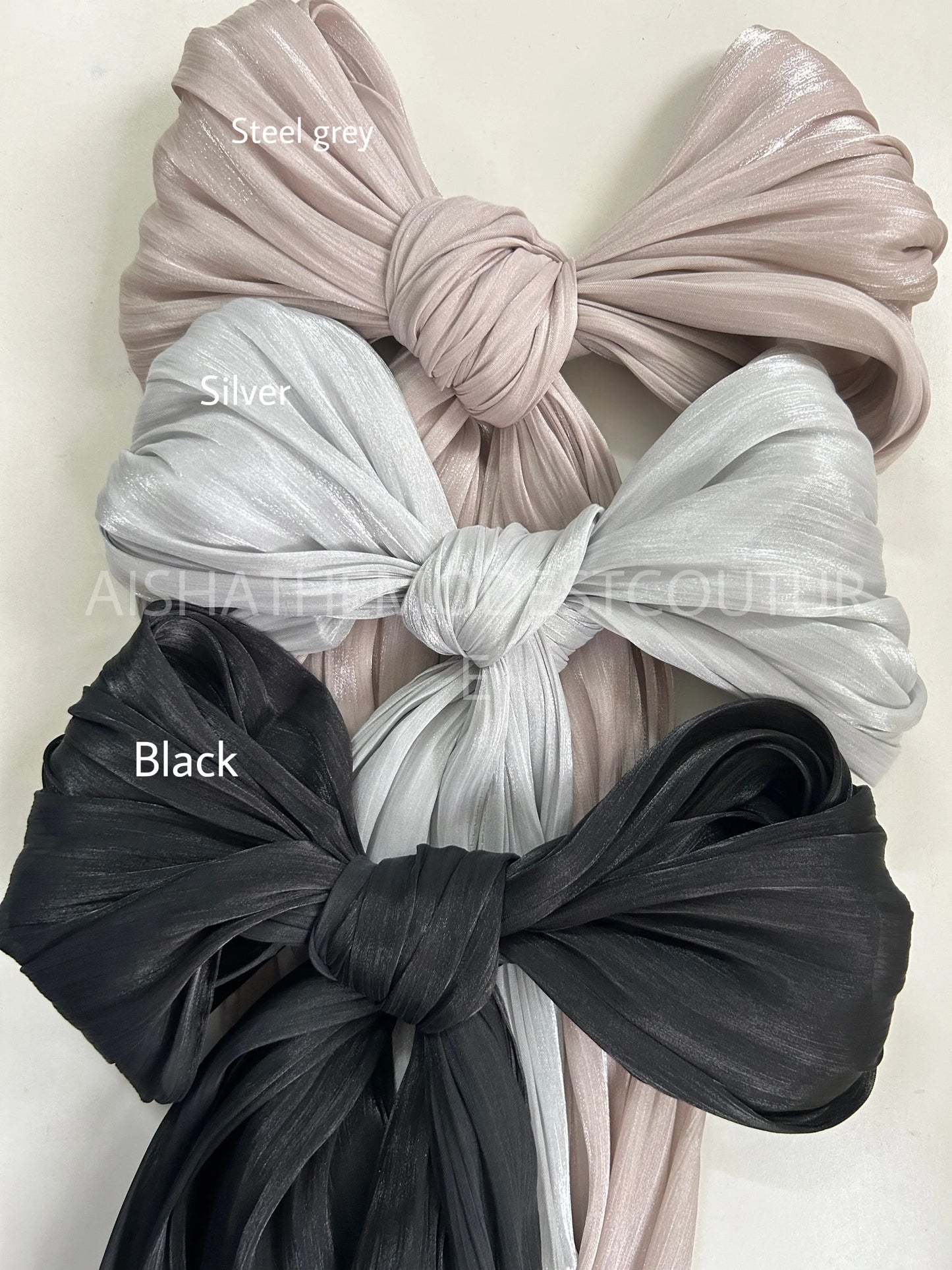 SHIMMER ORGANZA HIJABS Aishathemodestcouture