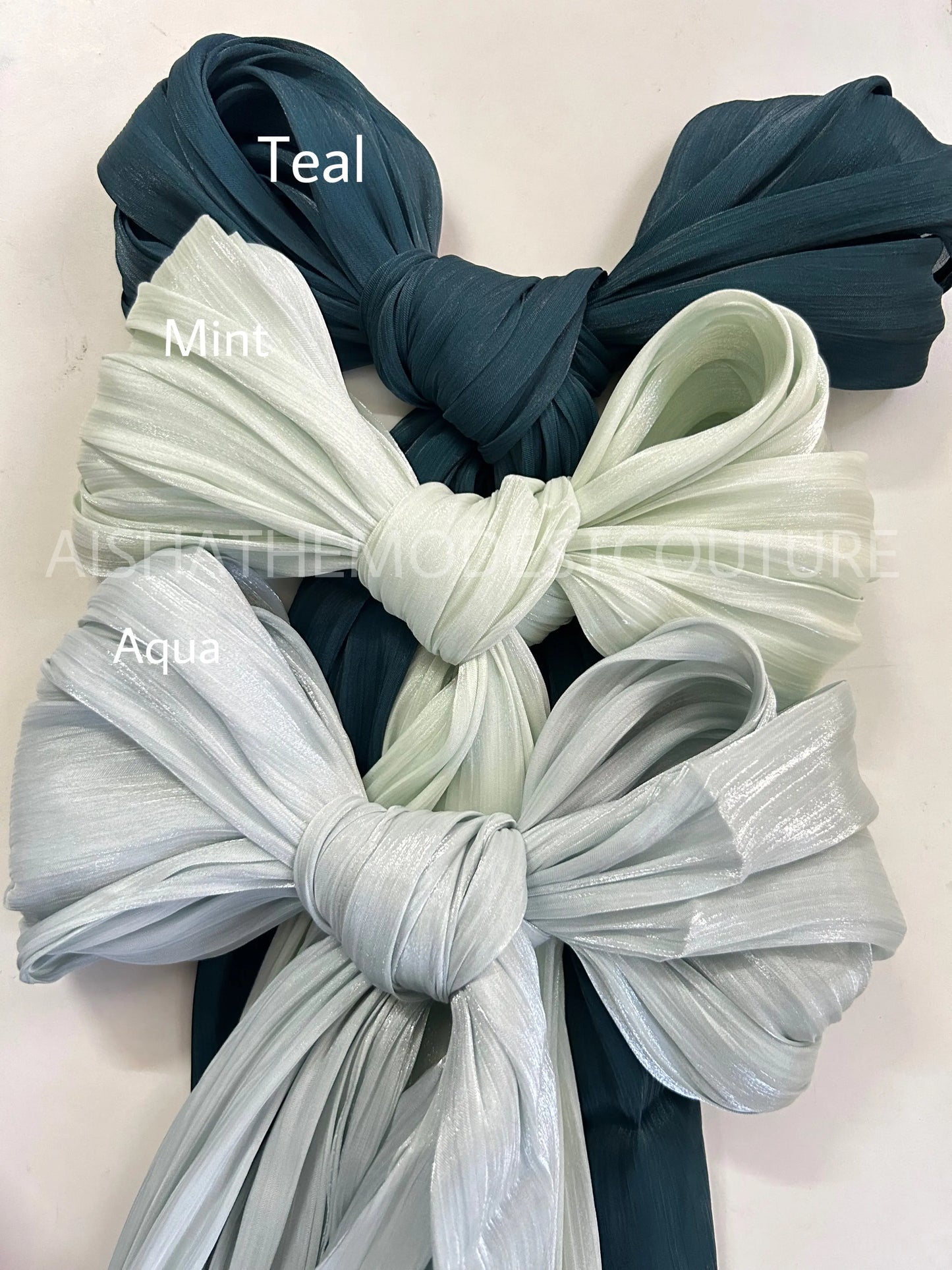 SHIMMER ORGANZA HIJABS Aishathemodestcouture