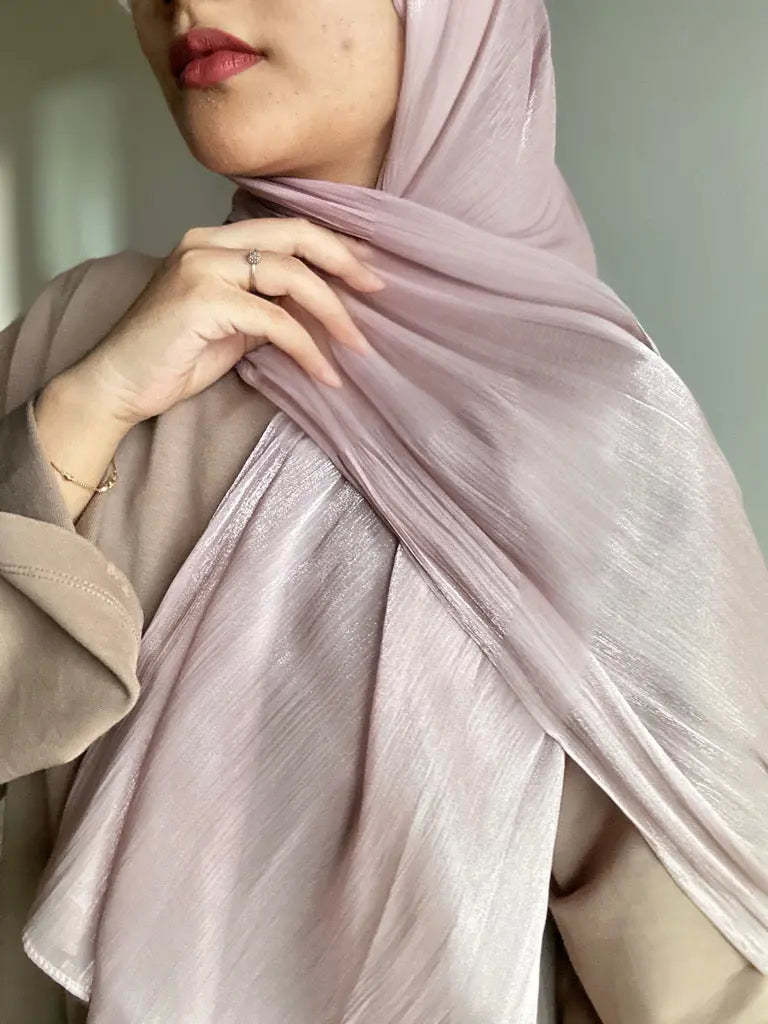 SHIMMER ORGANZA HIJABS Aishathemodestcouture