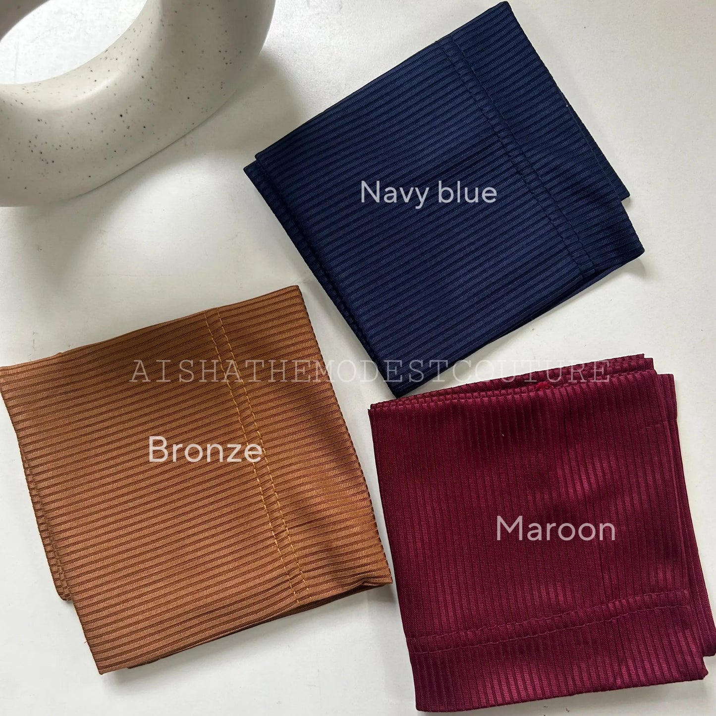 Ribbed under caps Aishathemodestcouture