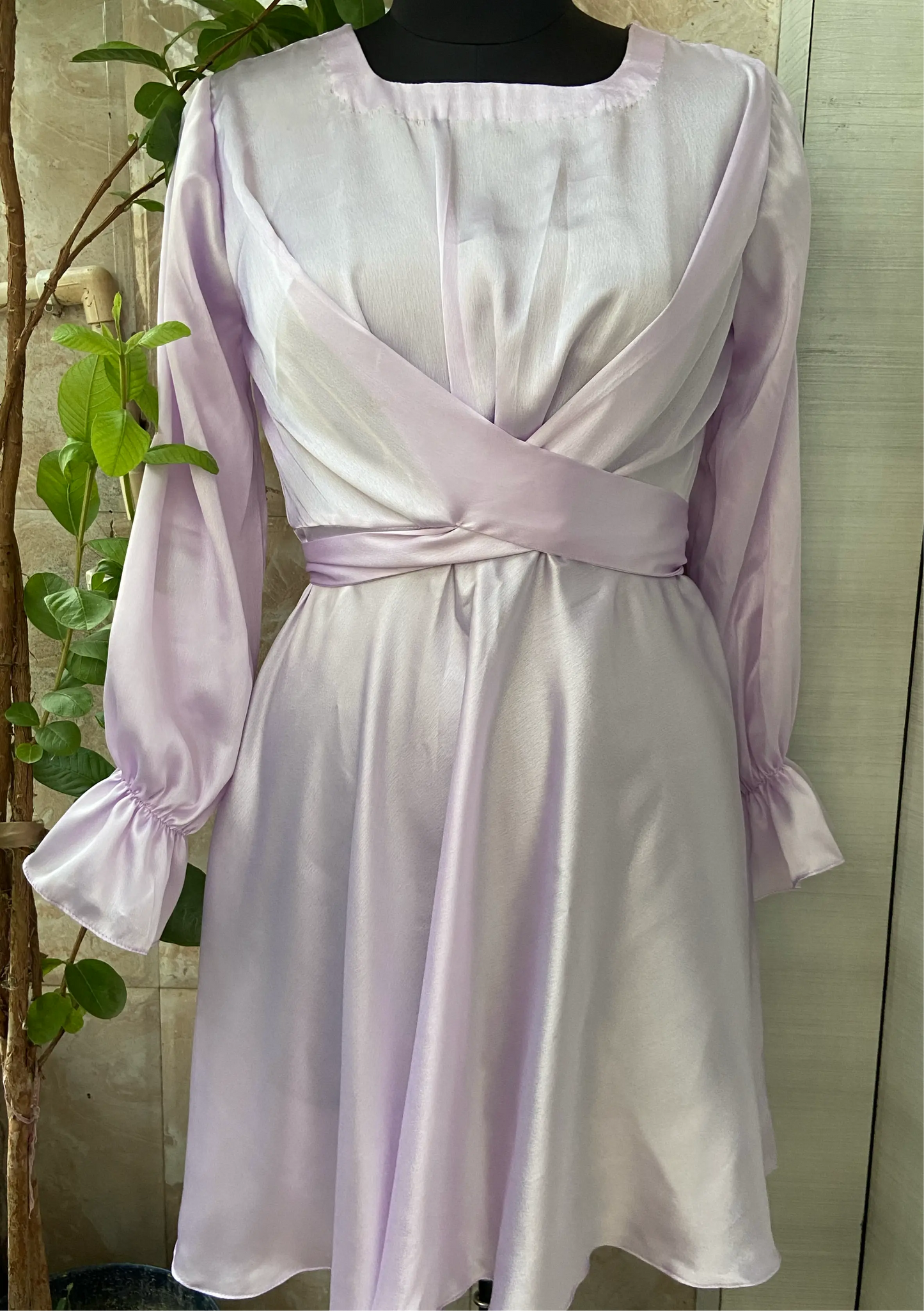 Satin tie tops Aishathemodestcouture