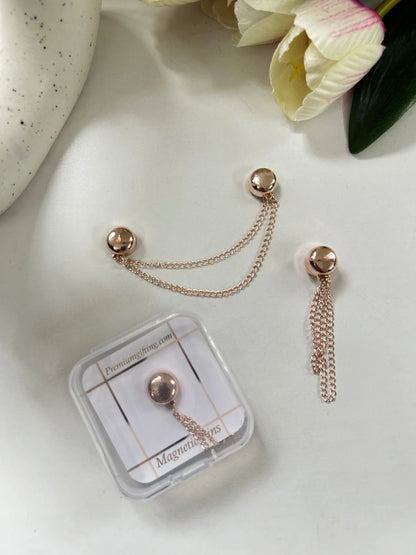Magnetic hijab pin with chain Aishathemodestcouture