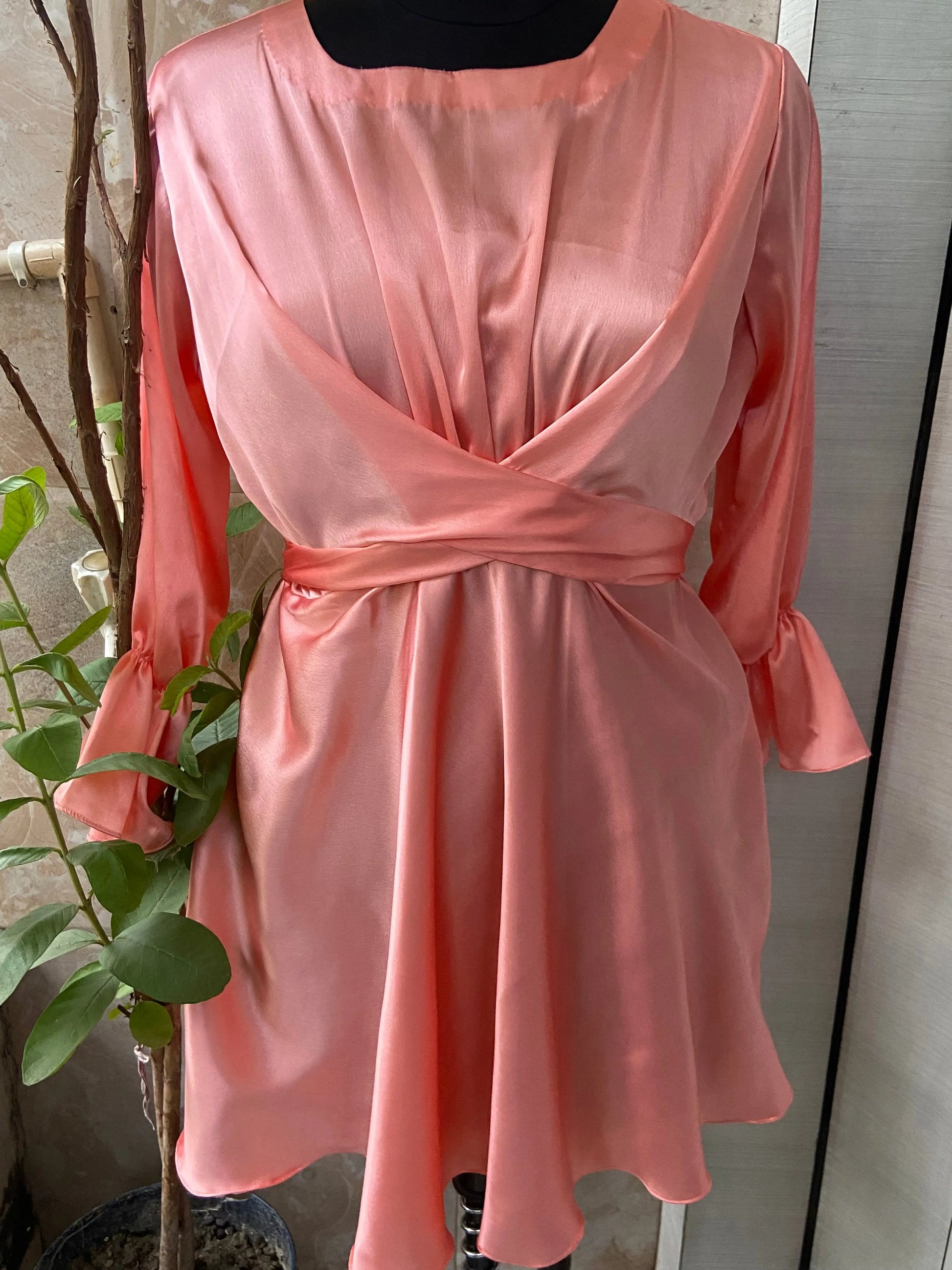 Satin tie tops Aishathemodestcouture
