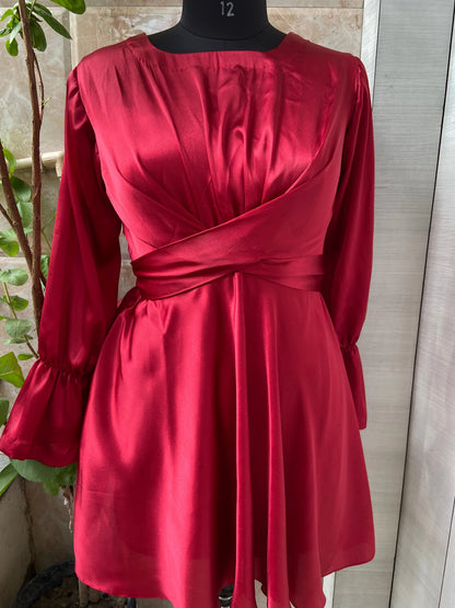 Satin tie tops Aishathemodestcouture