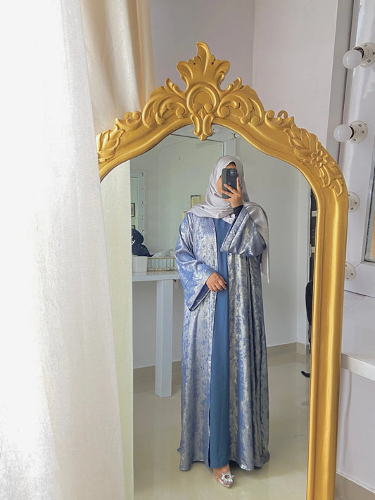 Shimmer shrug abaya Aishathemodestcouture