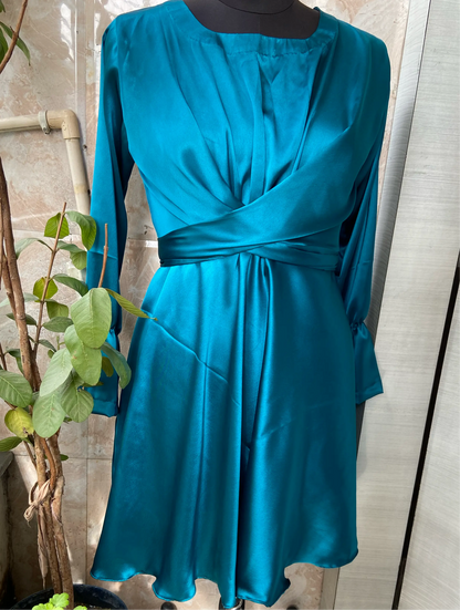 Satin tie tops Aishathemodestcouture