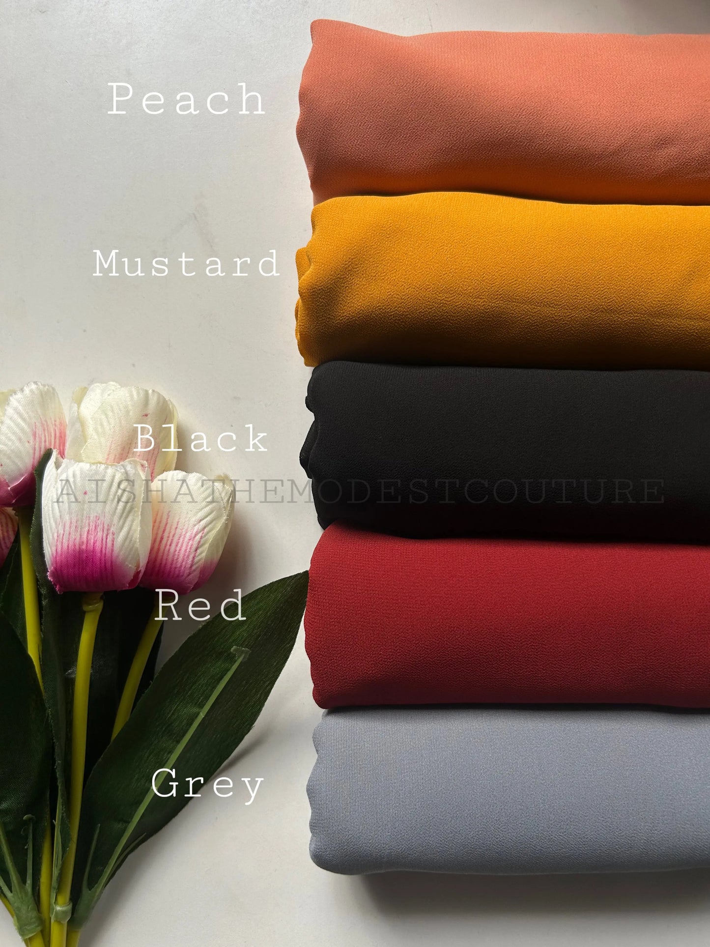 Premiun Georgette hijab Aishathemodestcouture