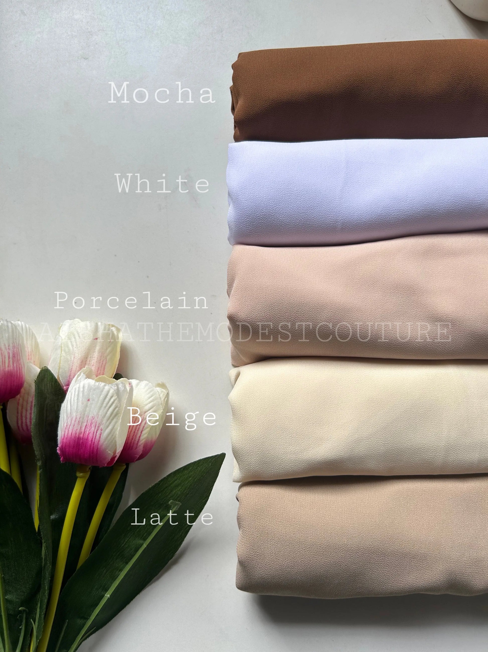 Premiun Georgette hijab Aishathemodestcouture