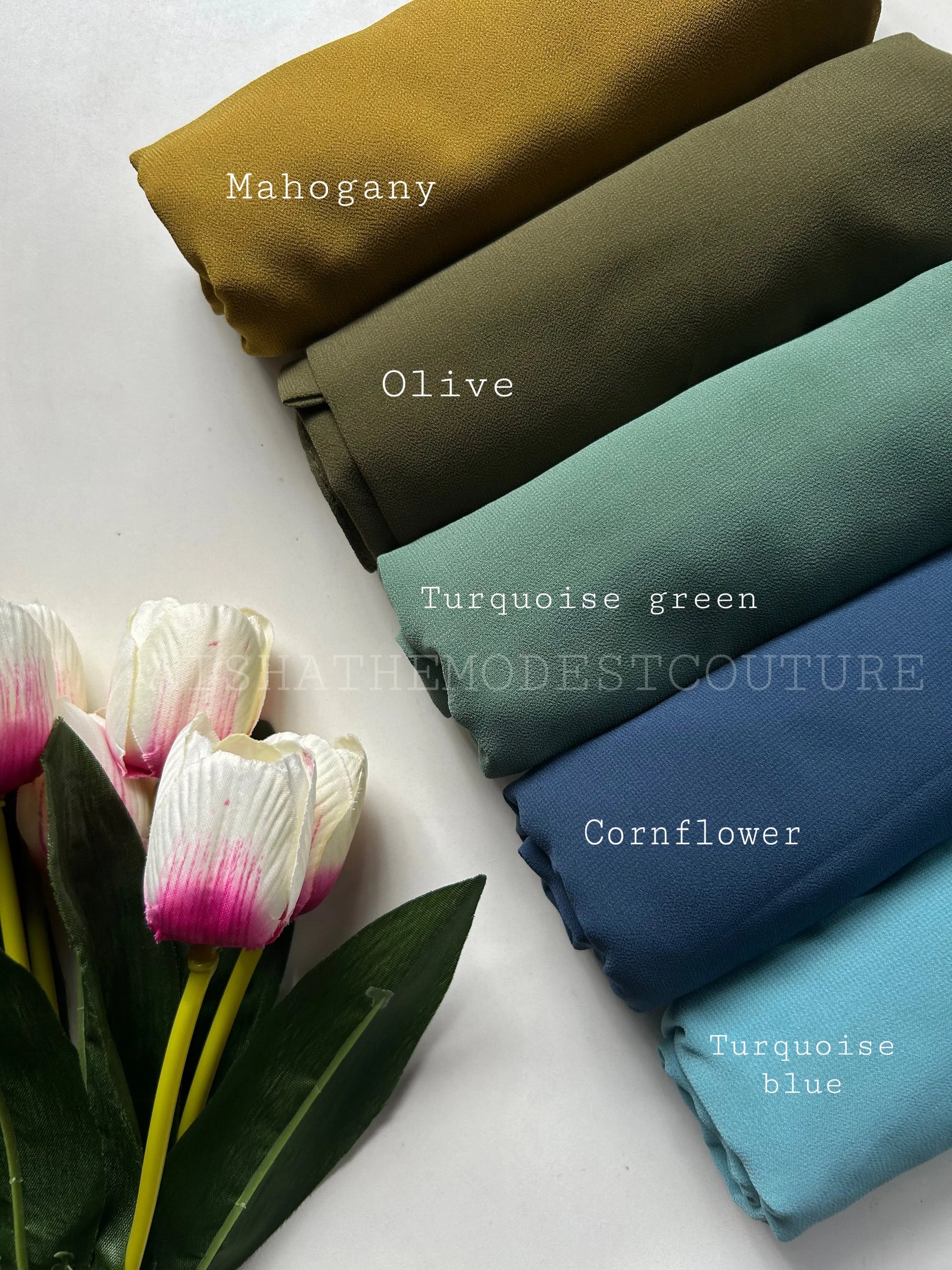 Premiun Georgette hijab Aishathemodestcouture