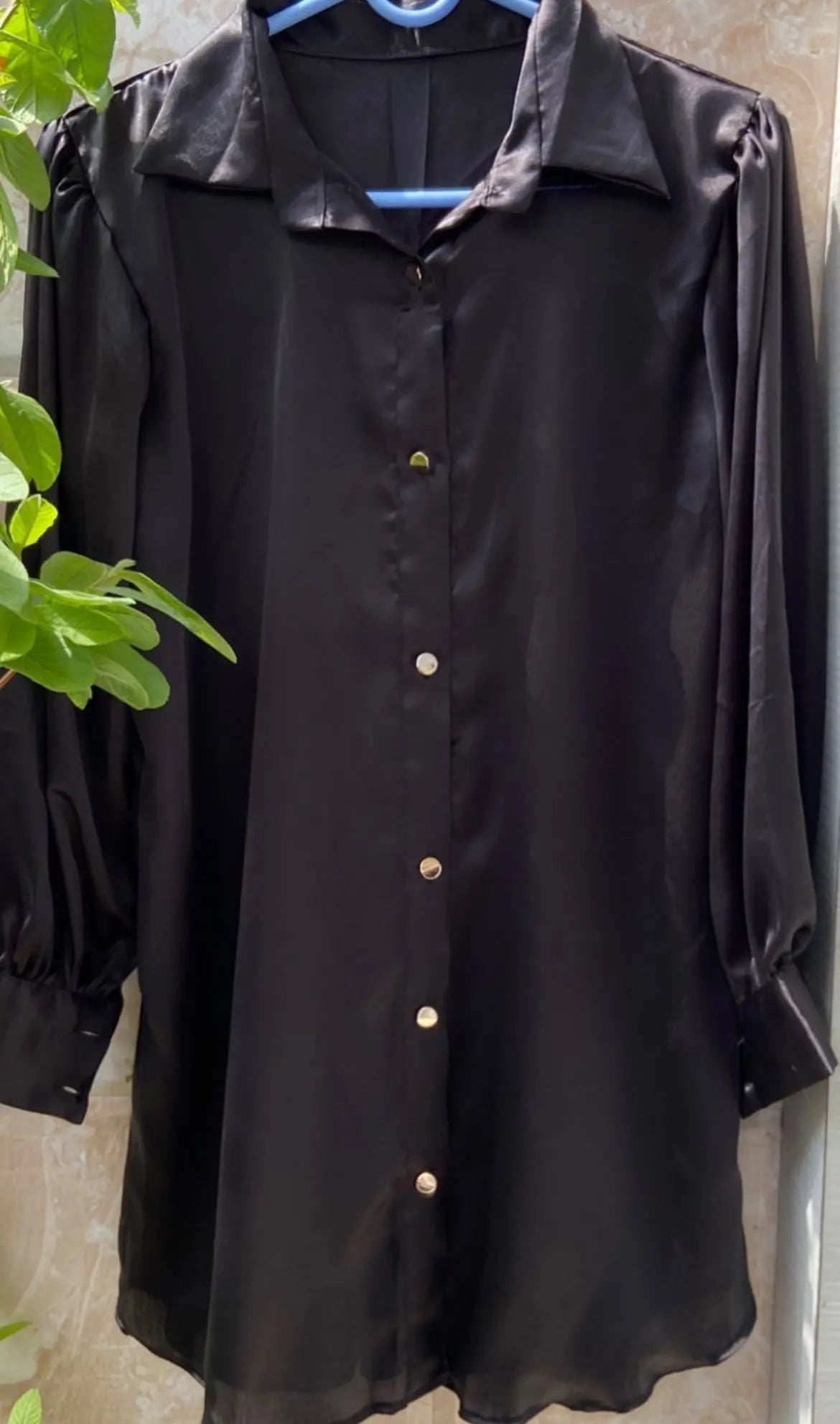 SATIN SHIRT Aishathemodestcouture