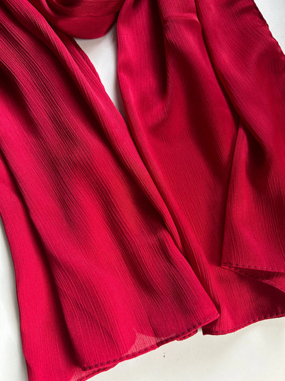 Crinkle Silk Chiffon Aishathemodestcouture