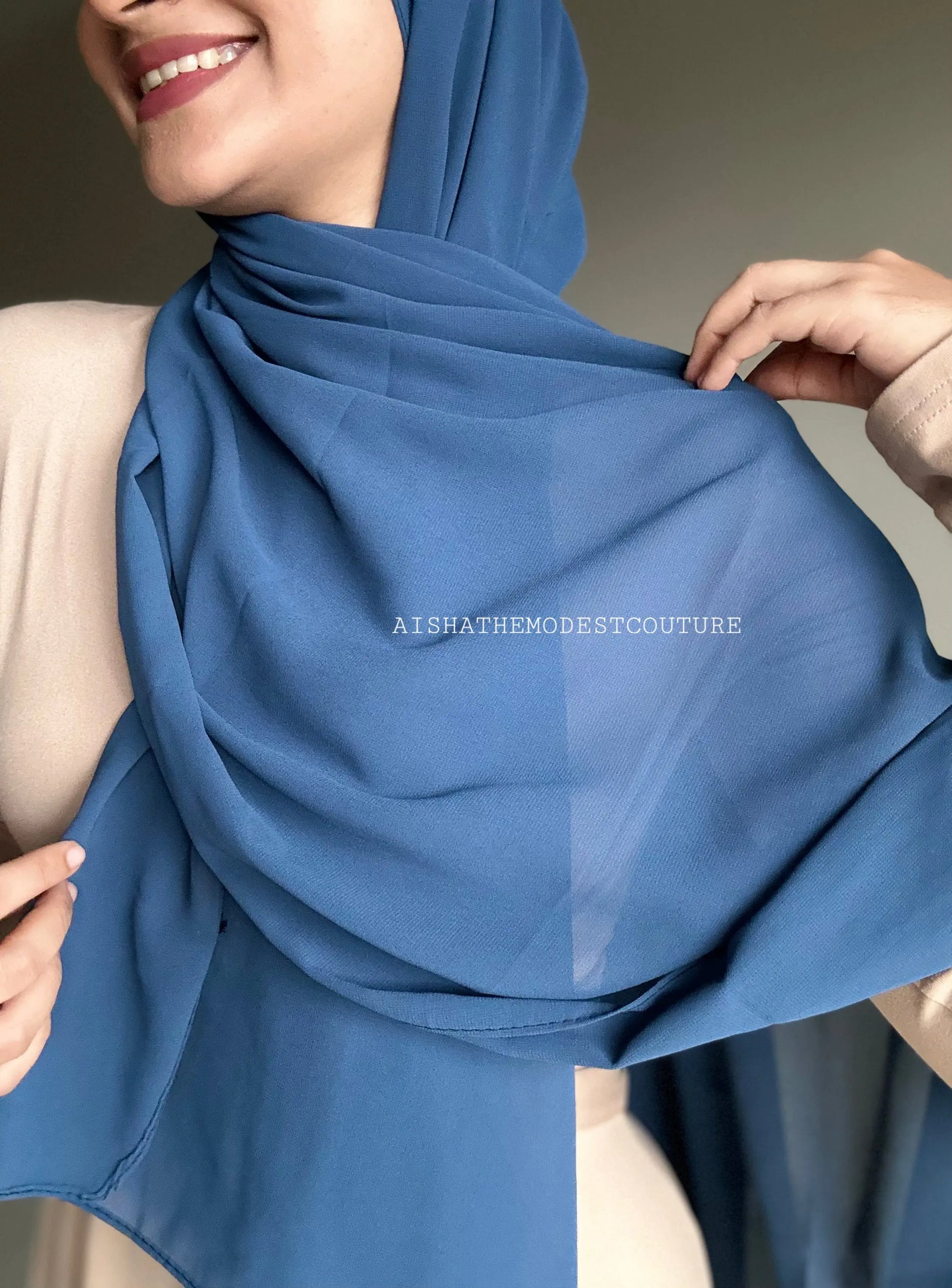Premiun Georgette hijab Aishathemodestcouture
