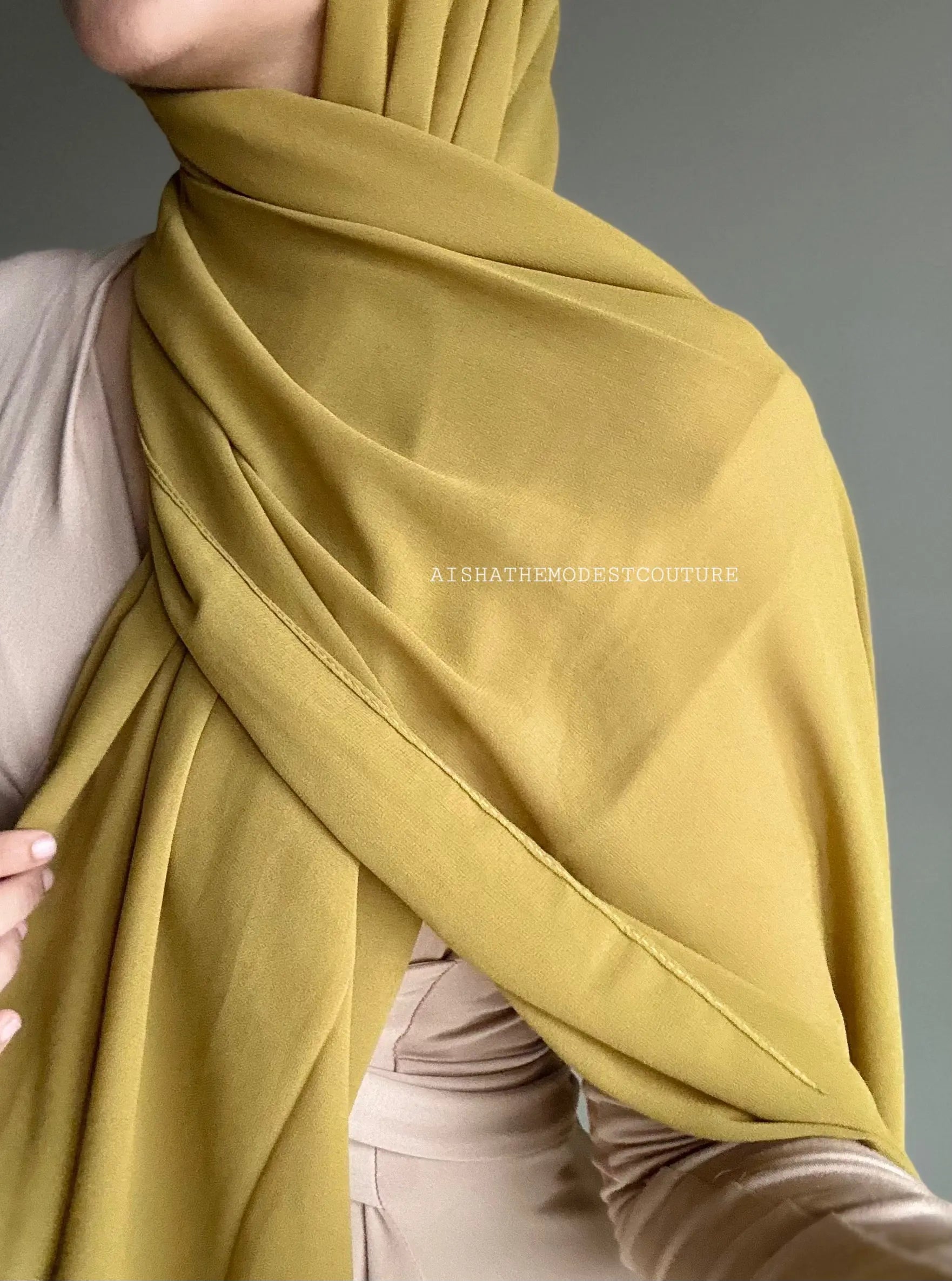 Premiun Georgette hijab Aishathemodestcouture