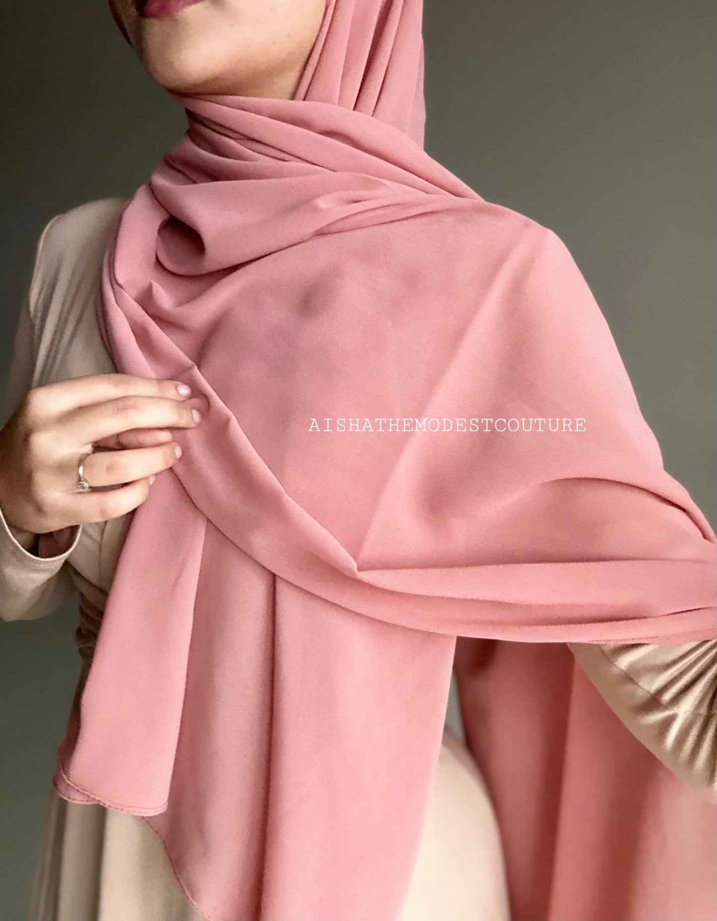 Premiun Georgette hijab Aishathemodestcouture