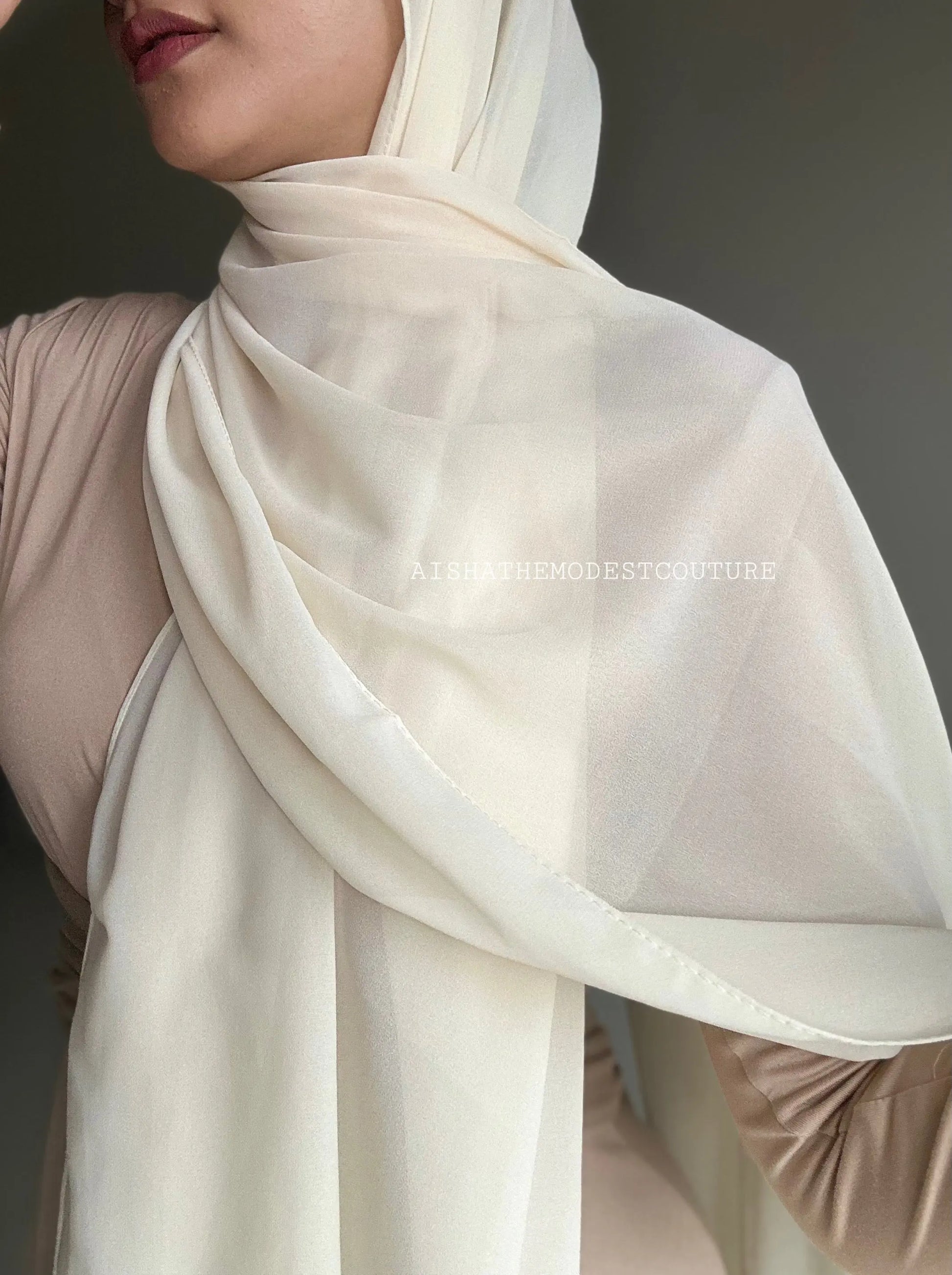 Premiun Georgette hijab Aishathemodestcouture