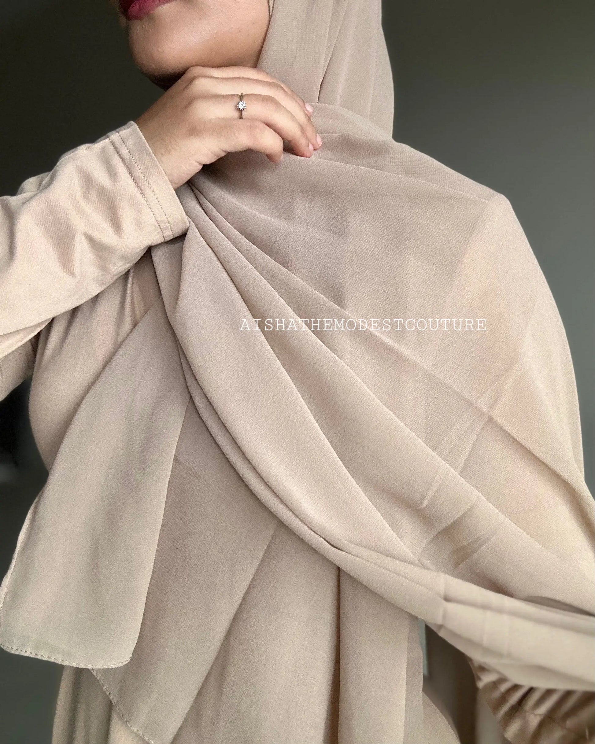 Premiun Georgette hijab Aishathemodestcouture