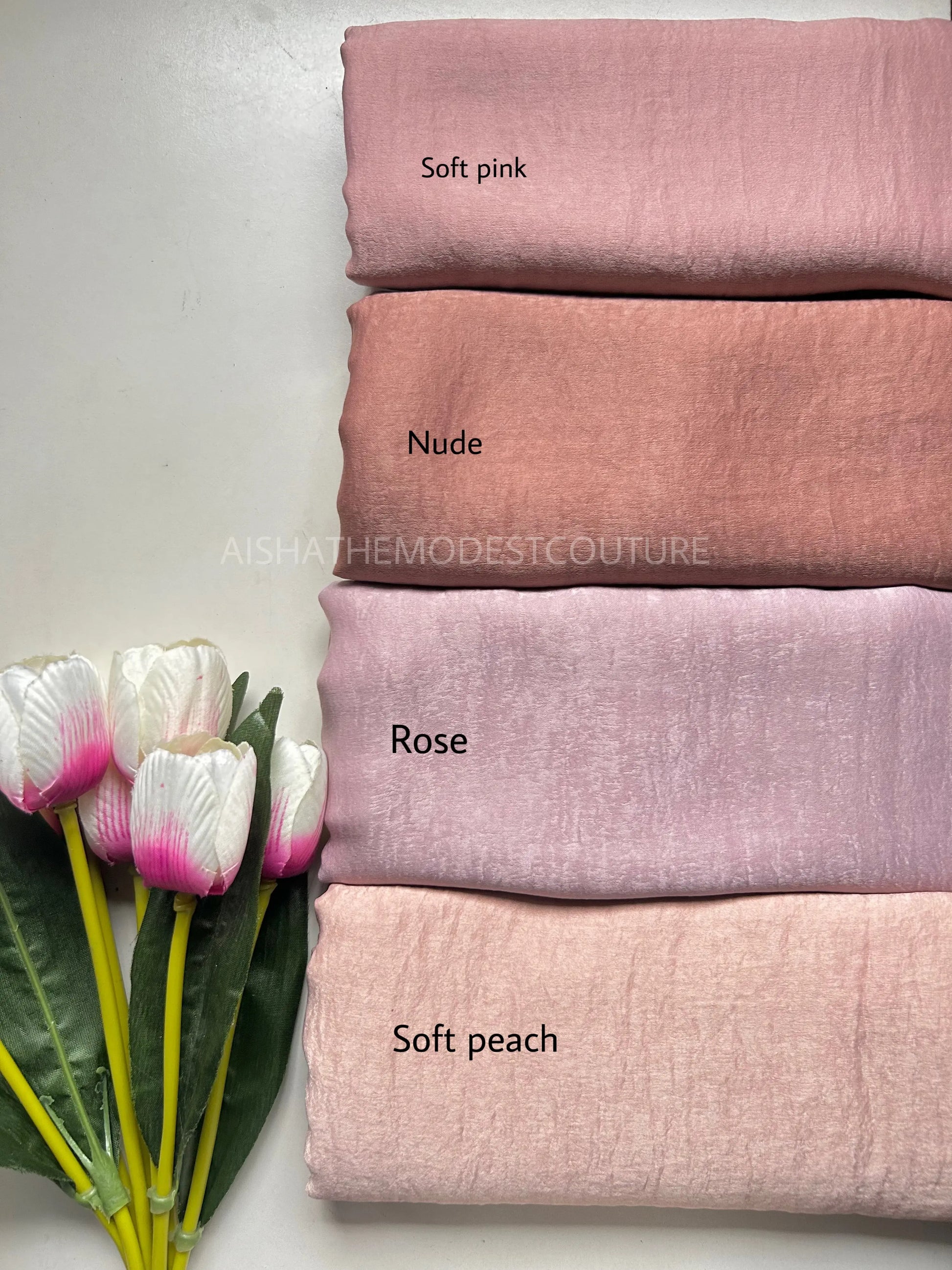 LUXE VELVET SATIN HIJAB Aishathemodestcouture