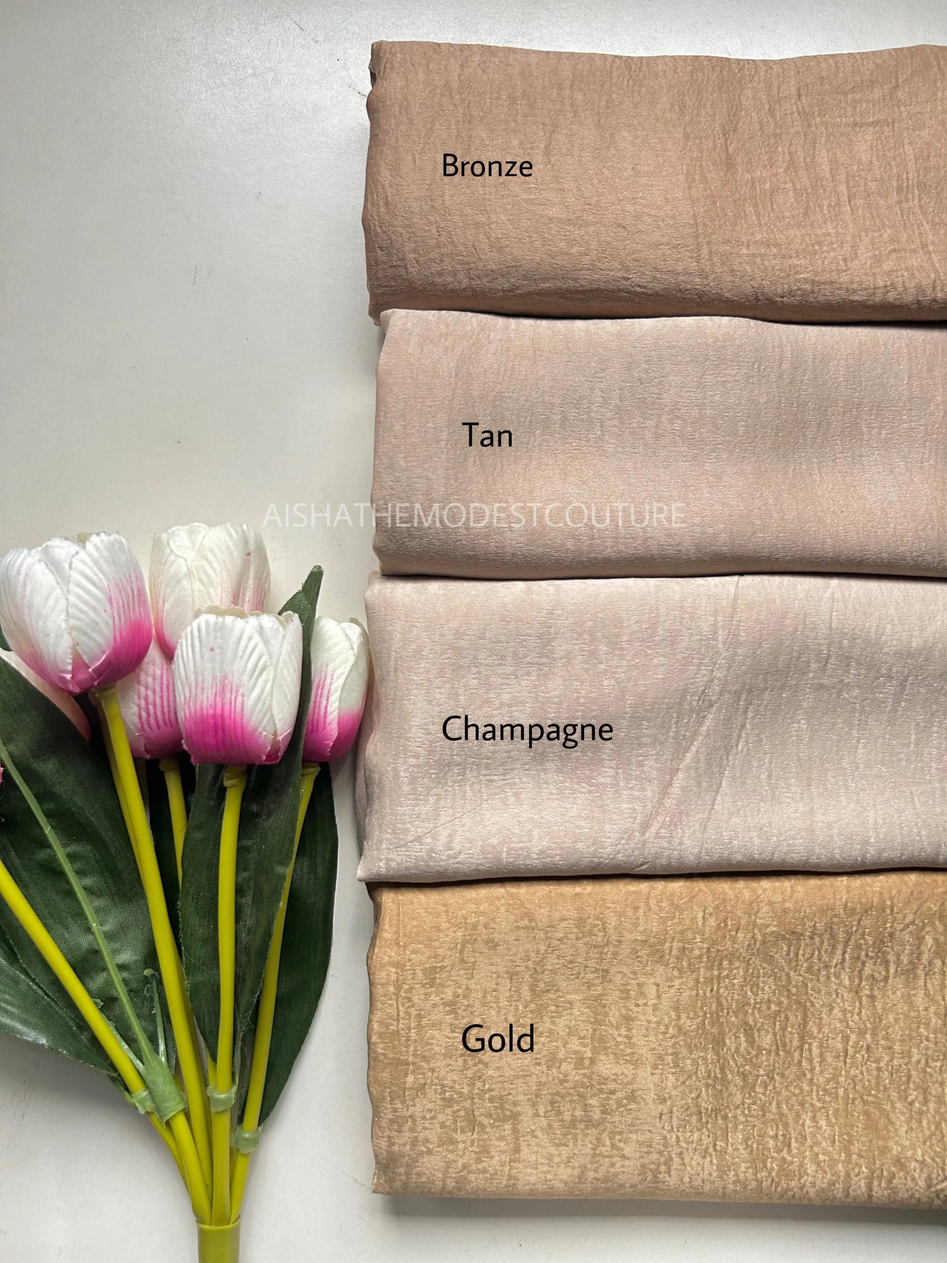 LUXE VELVET SATIN HIJAB Aishathemodestcouture