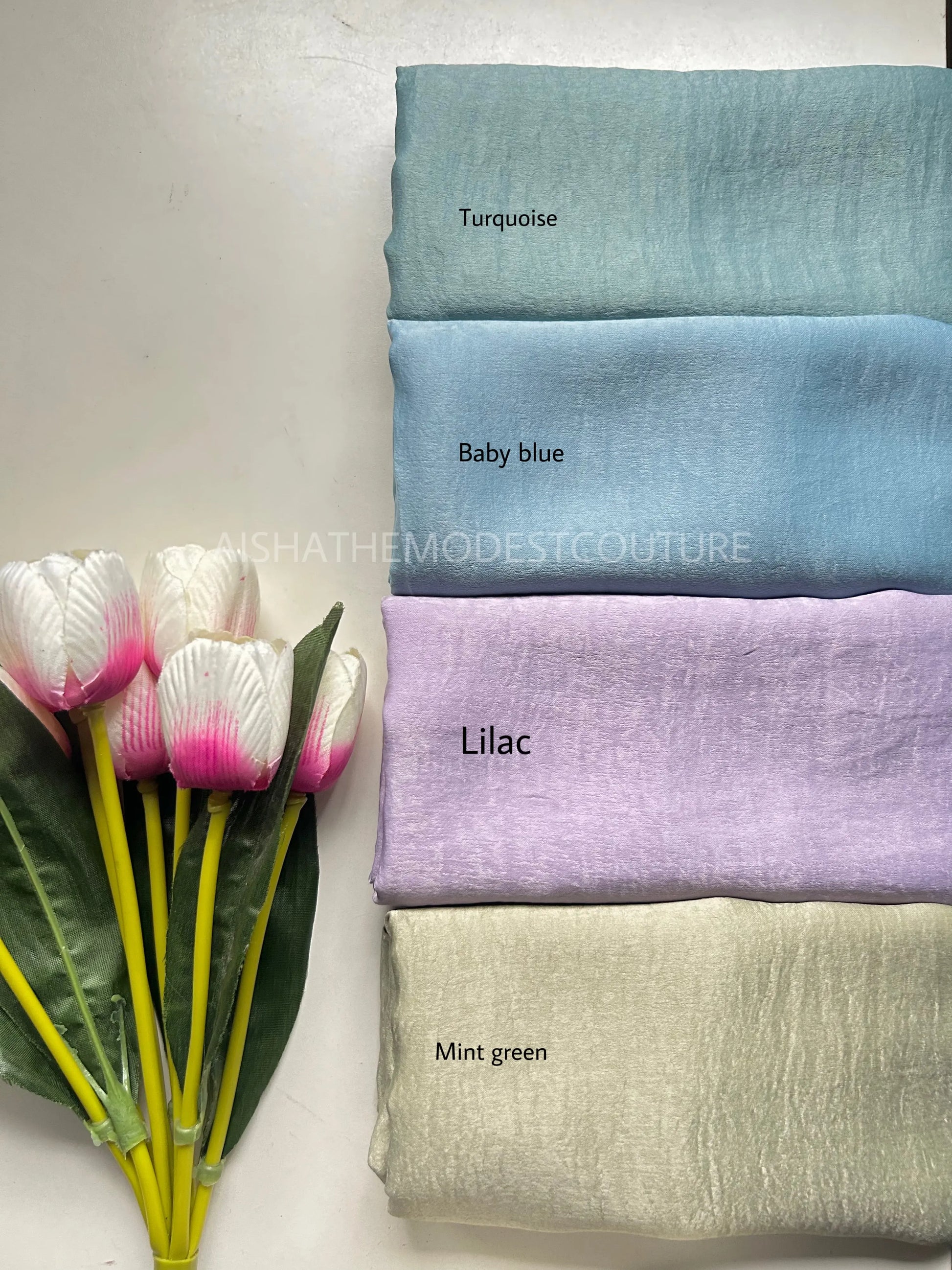 LUXE VELVET SATIN HIJAB Aishathemodestcouture