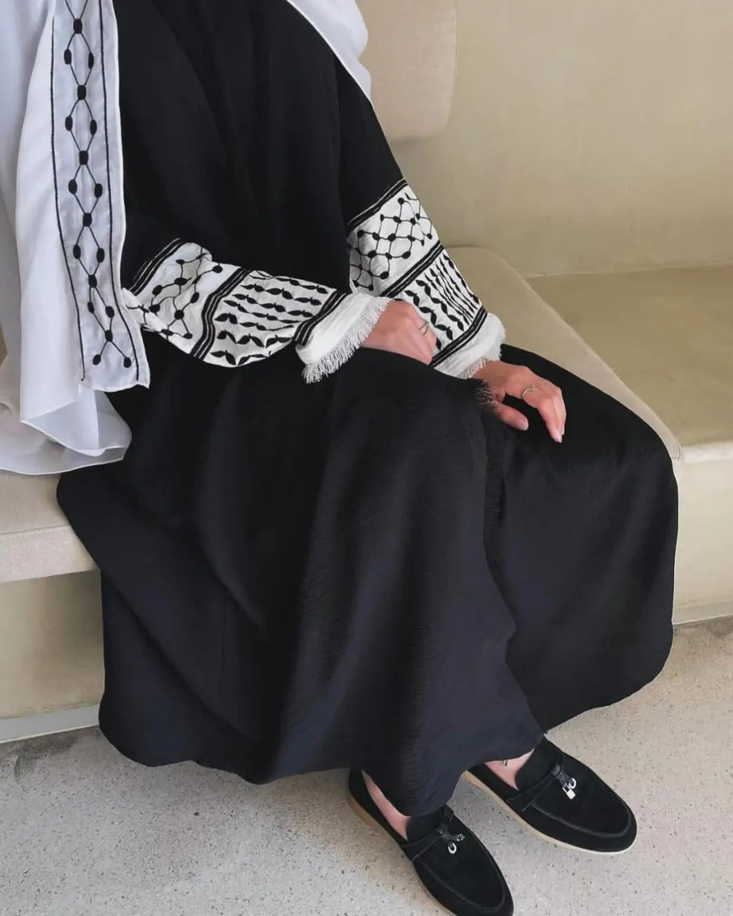 Keffiyah Inspired Abaya Aishathemodestcouture