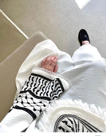 Keffiyah Inspired Abaya Aishathemodestcouture