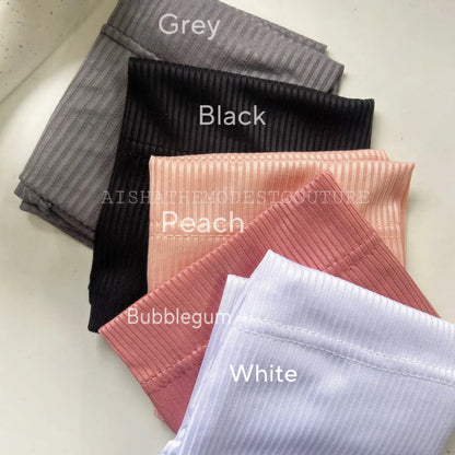 Ribbed under caps Aishathemodestcouture