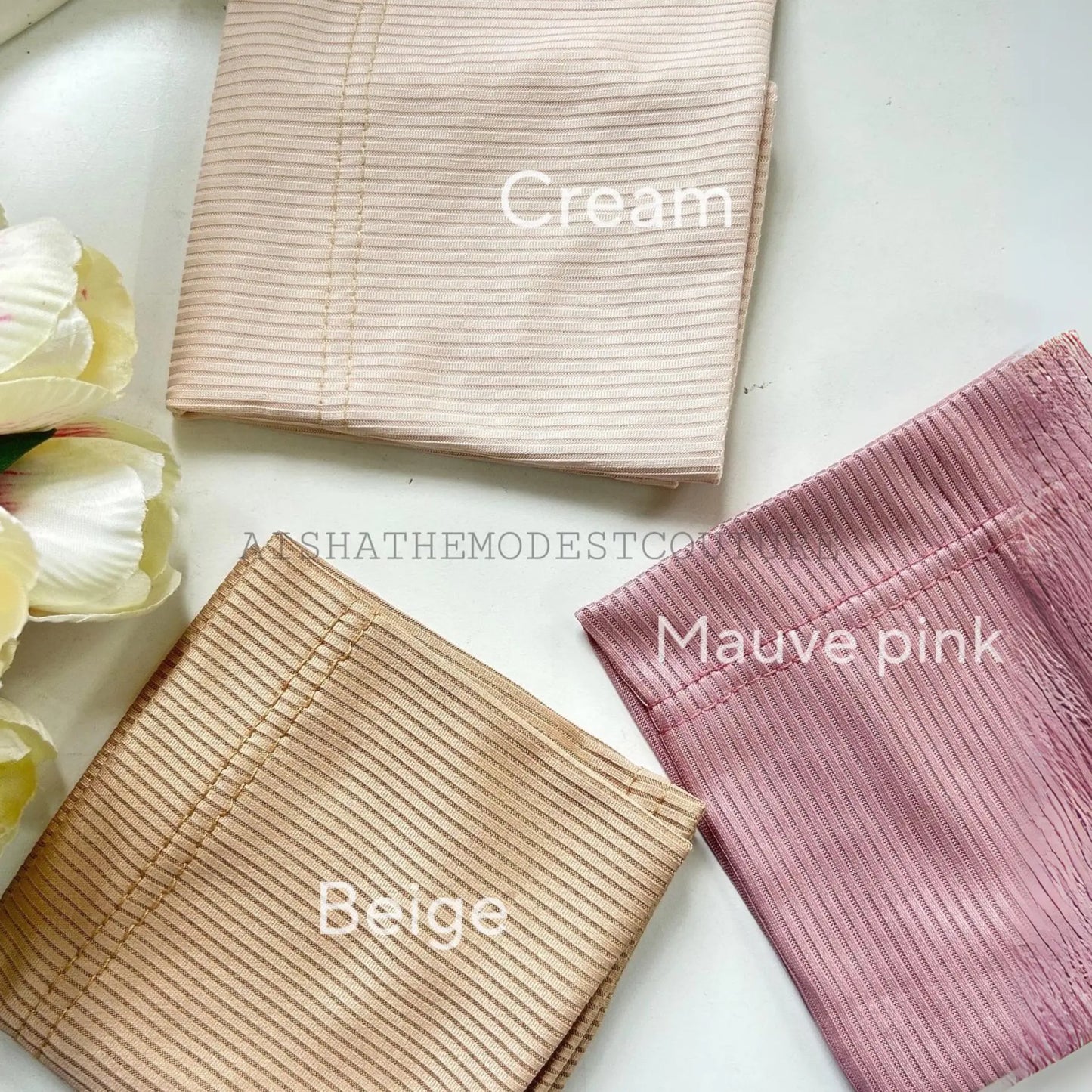 Ribbed under caps Aishathemodestcouture